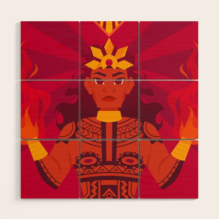 Ai The Philippine Sun God Wood Wall Art By Solicole