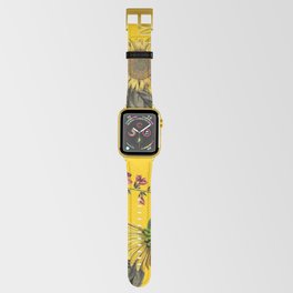 Yellow Sunflower & Daisy Garden Floral Apple Watch Band