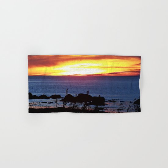 Sunset Swirling Clouds Hand & Bath Towel