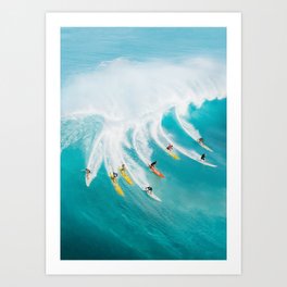 Let's Surf Art Print
