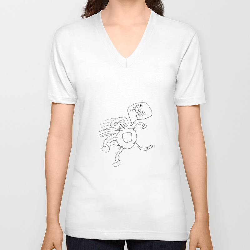 New Sanic Internet Meme Computer Gamer Inspired Meme T Shirts Unisex V Neck By Jacquelyndion Society6