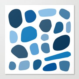 Geometric minimal color stone composition 2 Canvas Print