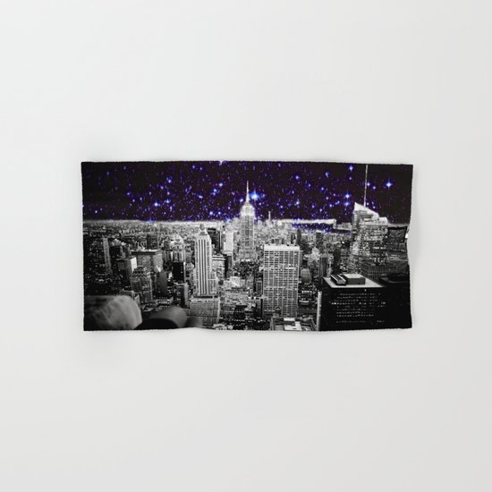 New York City Indigo Stars Hand & Bath Towel