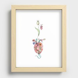 Heart home Recessed Framed Print