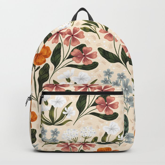 Wild Flowers ~ vol2.  vintage inspired botanical Backpack