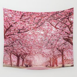 Cherry Blossom in Greenwich Park Wall Tapestry