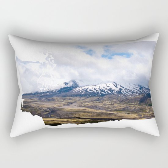 I Love Washington II Rectangular Pillow