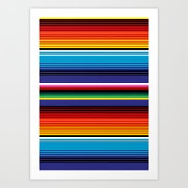 The Mexican Stripes Art Print
