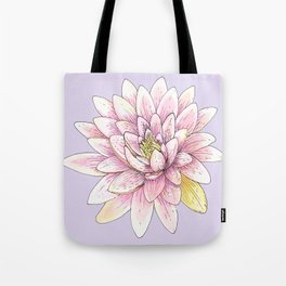 Pink Lotus Flower Tote Bag