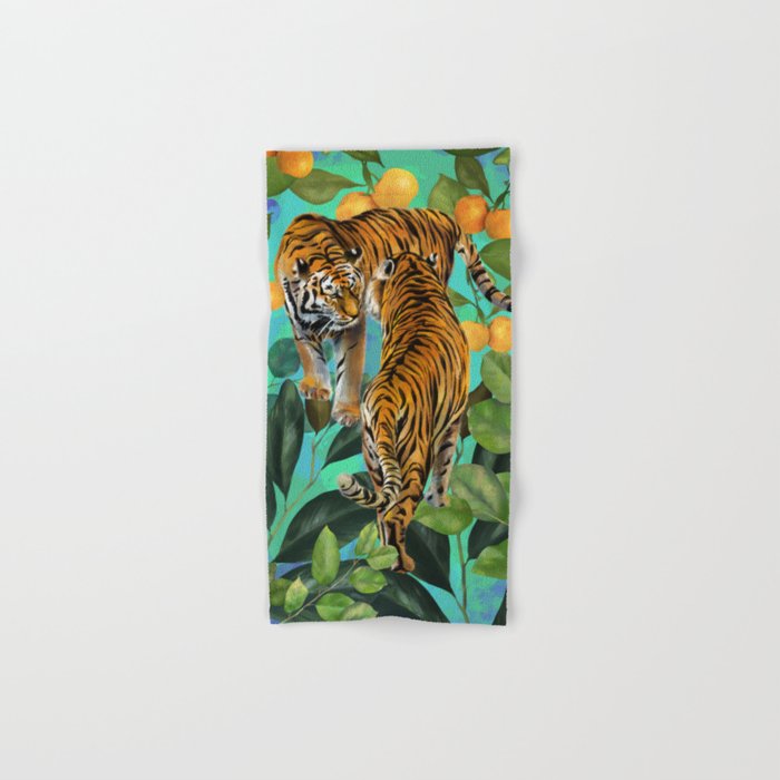 two tigers in the woods Hand & Bath Towel