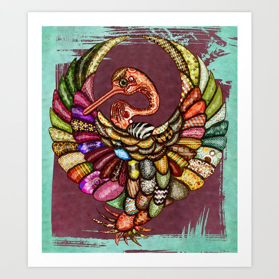 Eco Bird 2 Art Print