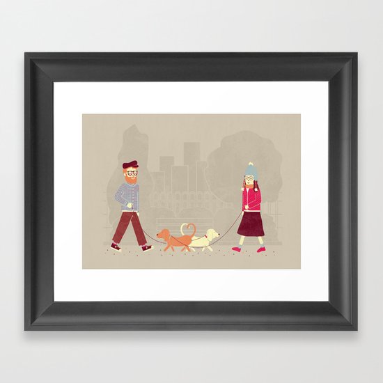 Dog People Framed Art Print