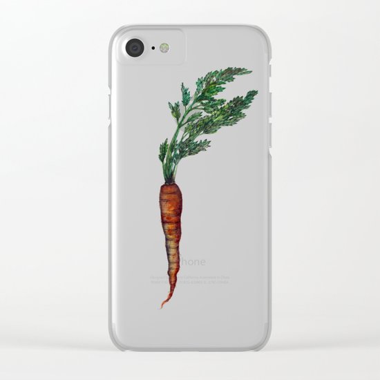 Rooted: The Carrot Clear iPhone Case