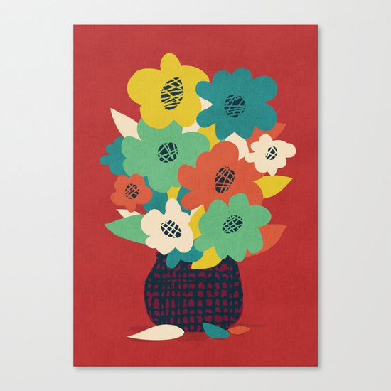Paper Flowers Canvas Print