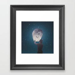 Moon Lanterns Framed Art Print