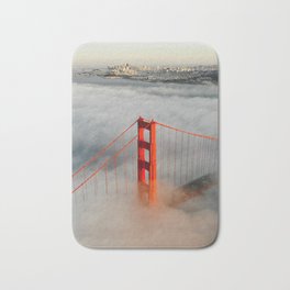 Golden Gate Bridge Bath Mat | Golden Gate Bridge, Painting, Orange, Mint Green, Red, Sfrooftop, Central California, Big Red, Explore, City Scapes 