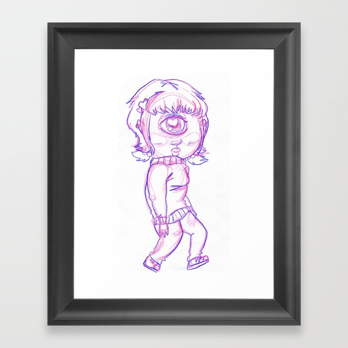 Cyclops Bby Framed Art Print