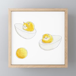 Cat Eggs Framed Mini Art Print