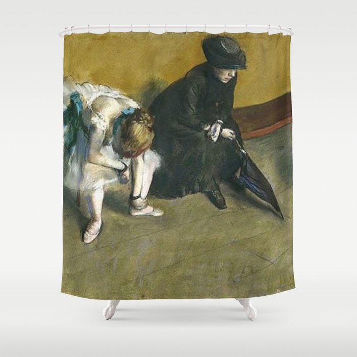 Edgar Degas Waiting Shower Curtain