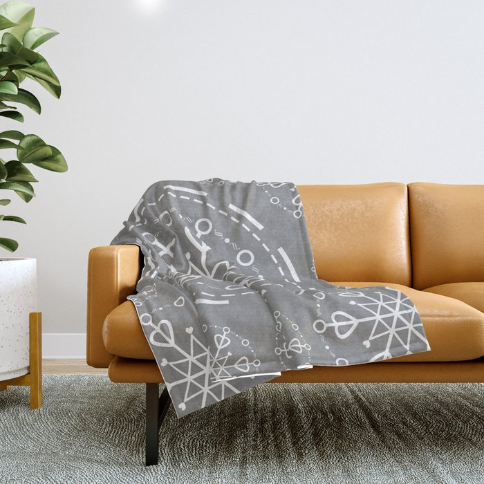 Scandinavian pattern #4 Throw Blanket