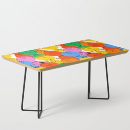 Colorful diverse retro children cartoon pattern Coffee Table