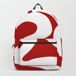 Abstract waves - red Backpack