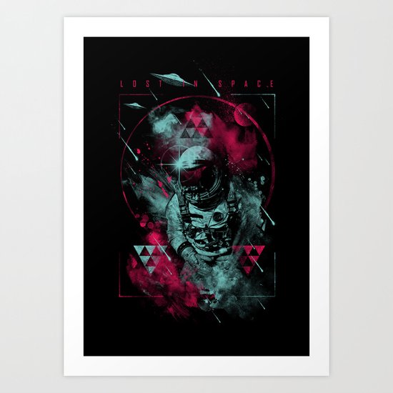 Lost in space Art Print