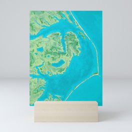 Outer Banks from Above Mini Art Print