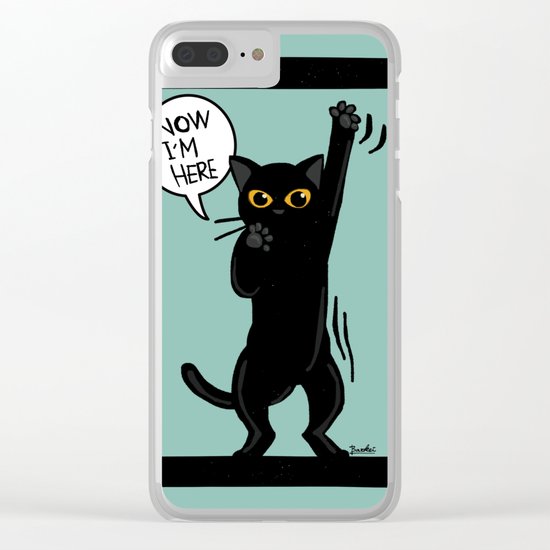 Now I am here Clear iPhone Case