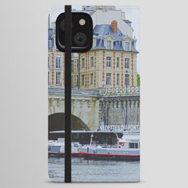 Seine river cruise in Paris | Pont Neuf | Vintage vibes iPhone Wallet Case