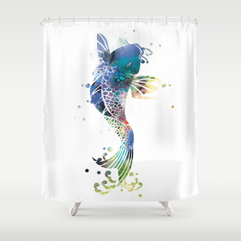 Koi Fish Shower Curtain By Artsaren Society6