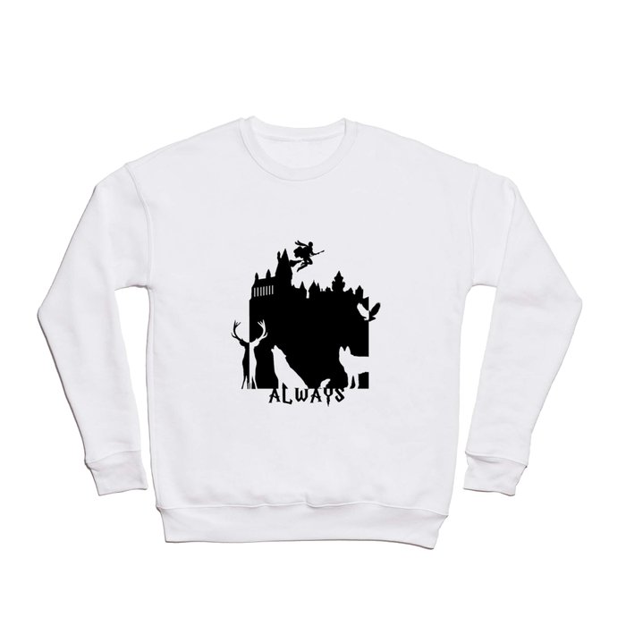 Potter clock and patronus group  Crewneck Sweatshirt