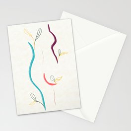 She is Silhouette Stationery Card