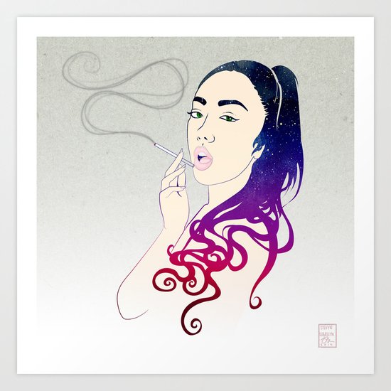 Smoke Art Print