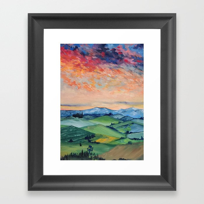 Vibrant Skies Framed Art Print