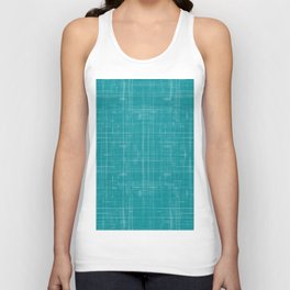 Modern Farmhouse Distressed Turquoise Blue And White Unisex Tank Top