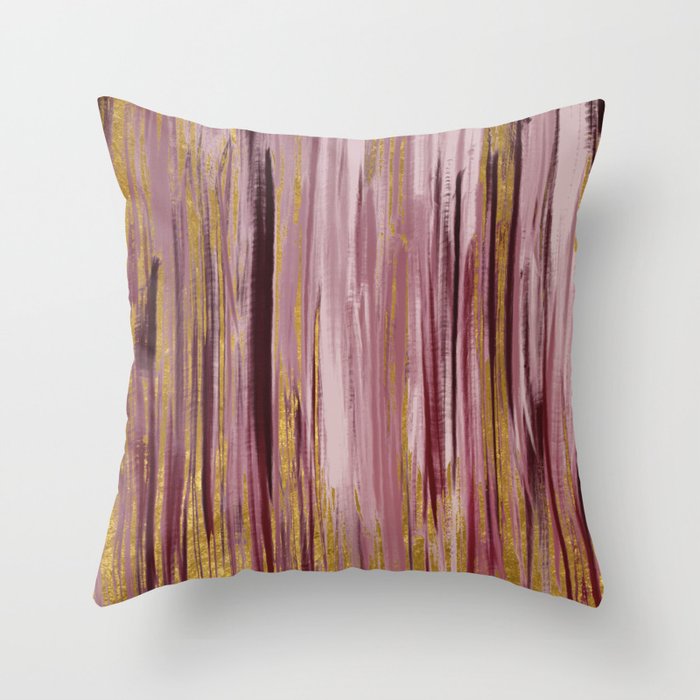 Burgundy and 2025 gold pillows