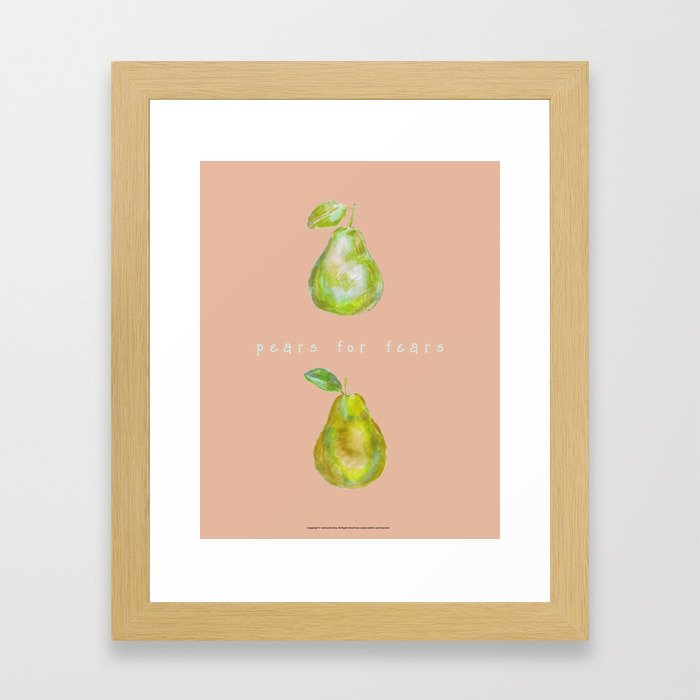 Pears for Fears Framed Art Print