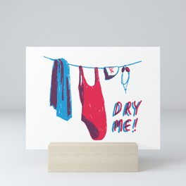 swimming dance_dry me Mini Art Print