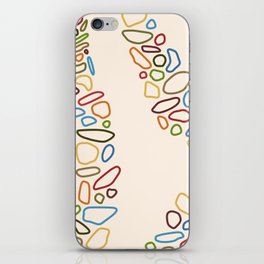 Color stones line path collection 1 iPhone Skin