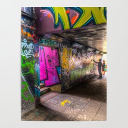 Leake Street London Graffiti Poster