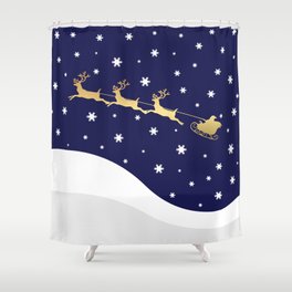 Rudolph Shower Curtains Society6