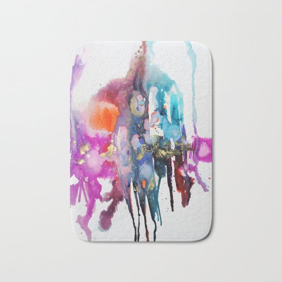 alive and walking (abstract) Bath Mat