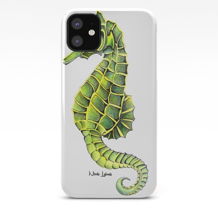 Sea Horse Green Yellow Sea Life Ocean Underwater Creature