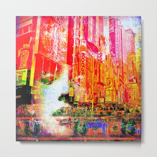 Marilyn , New-York City 6 p.m Metal Print