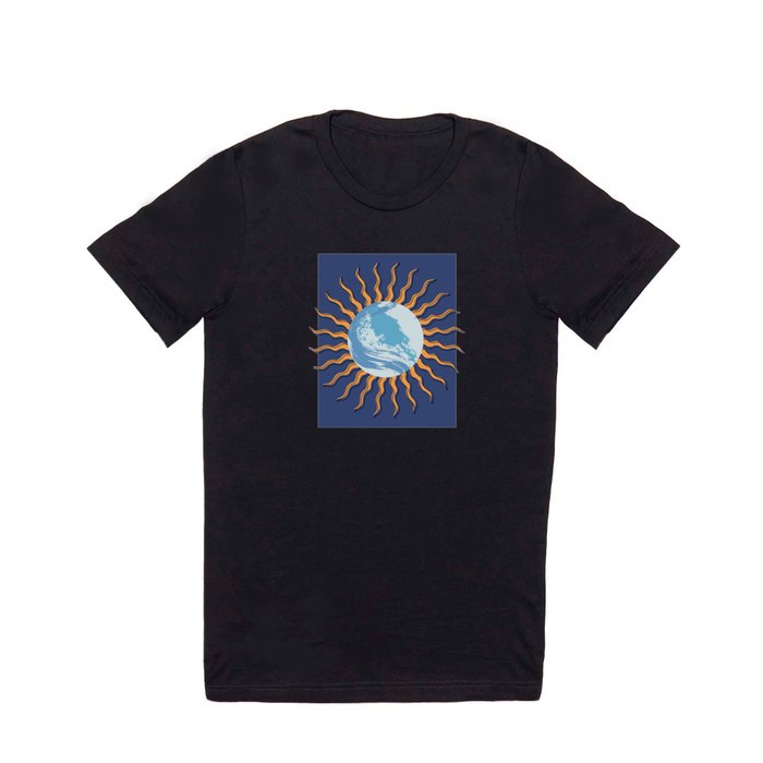 BLUE Earth Sun T Shirt