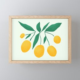 Lemons Branches Framed Mini Art Print