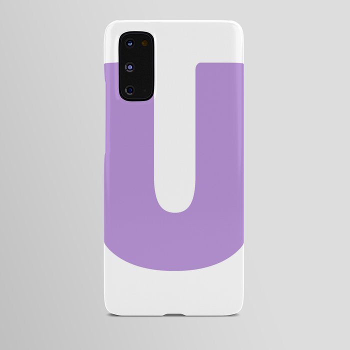 U (Lavender & White Letter) Android Case