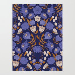 Mystery Blooms {Periwinkle} Poster