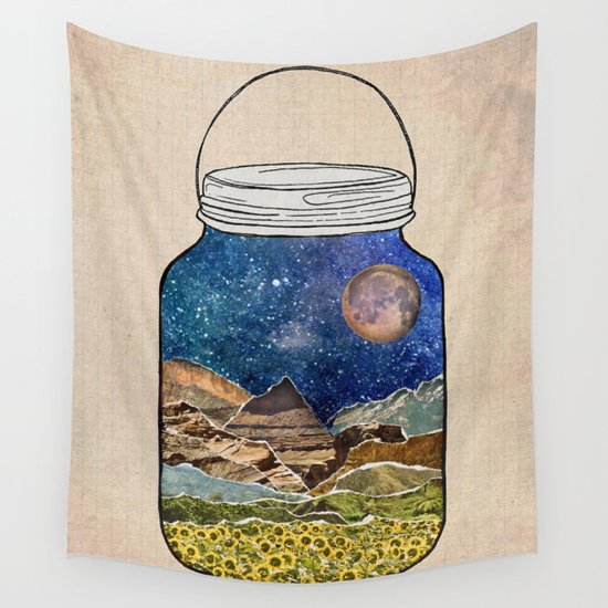 Star Jar Wall Tapestry